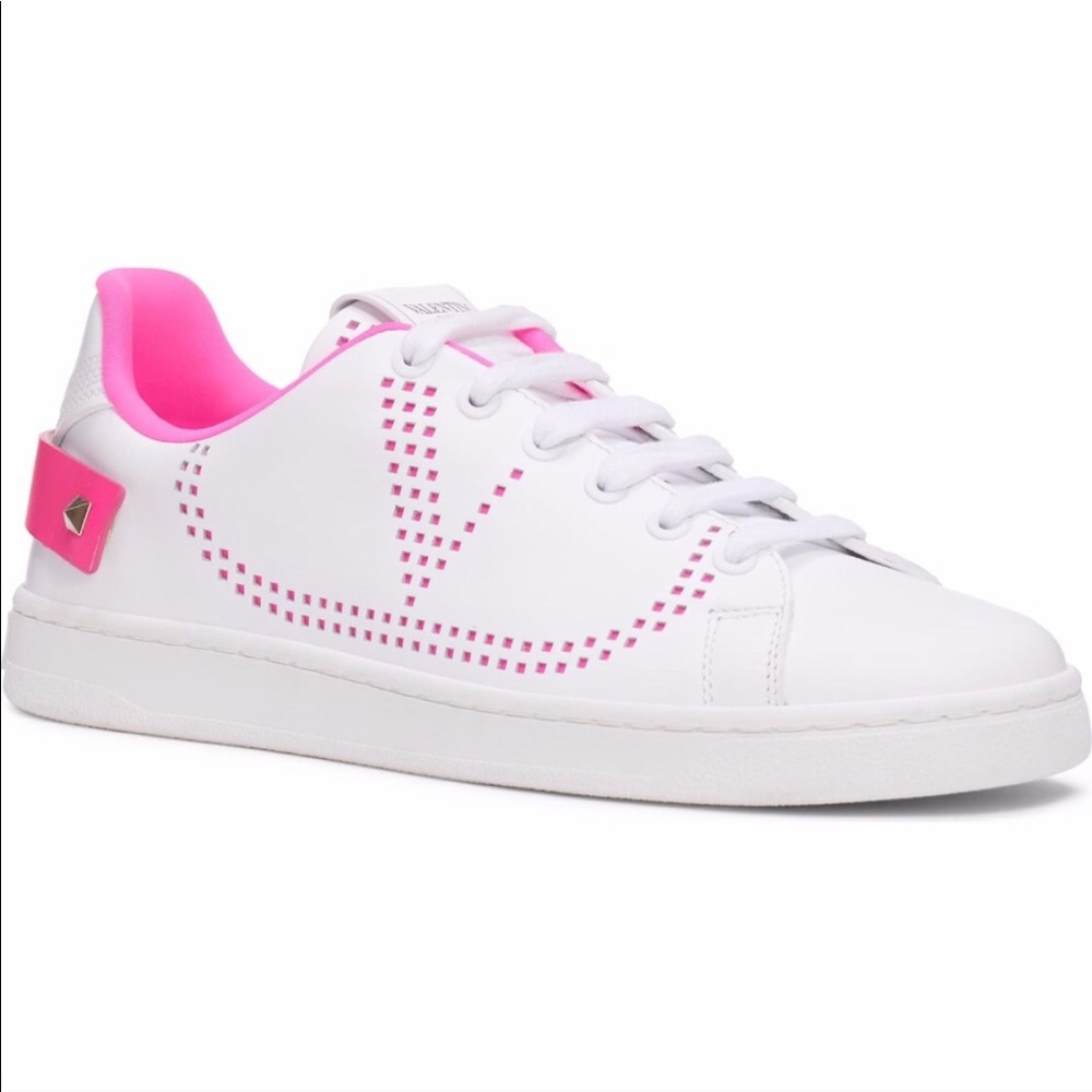 Valentino Backnet Perforated Sneakers